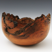 Natural Edge Cherry Burl Cap