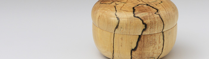 Spalted Maple Box (round top)