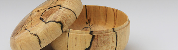 Spalted Maple Box (round top)